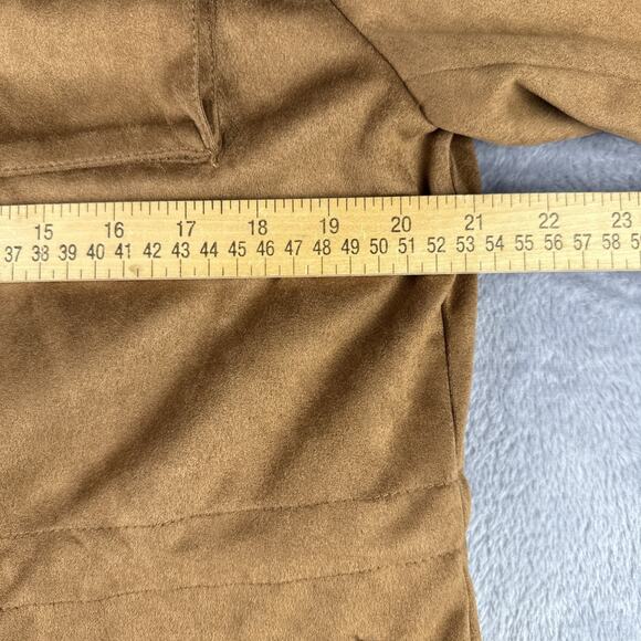 New Mens Robert Graham Gentleman Suede Cargo Field Jacket Coat Cognac SZ M $328 - Picture 9 of 10